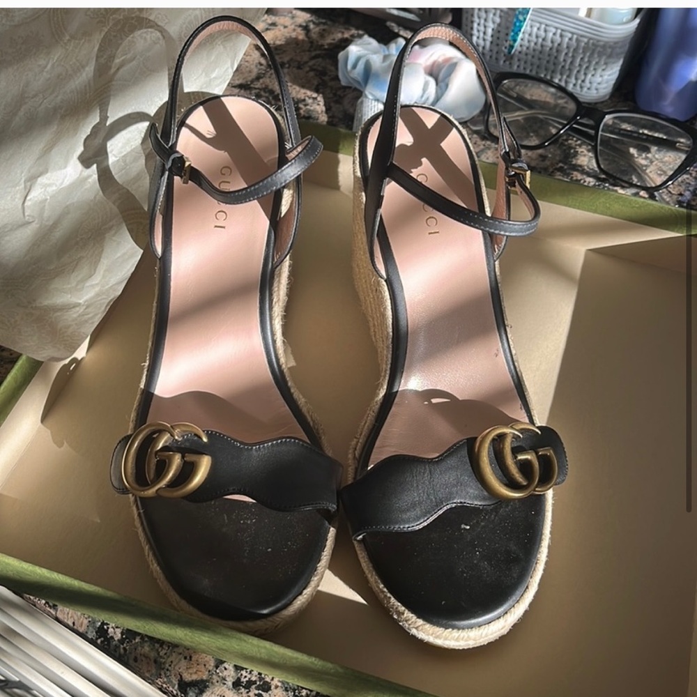 Gucci Wedge Espadrilles